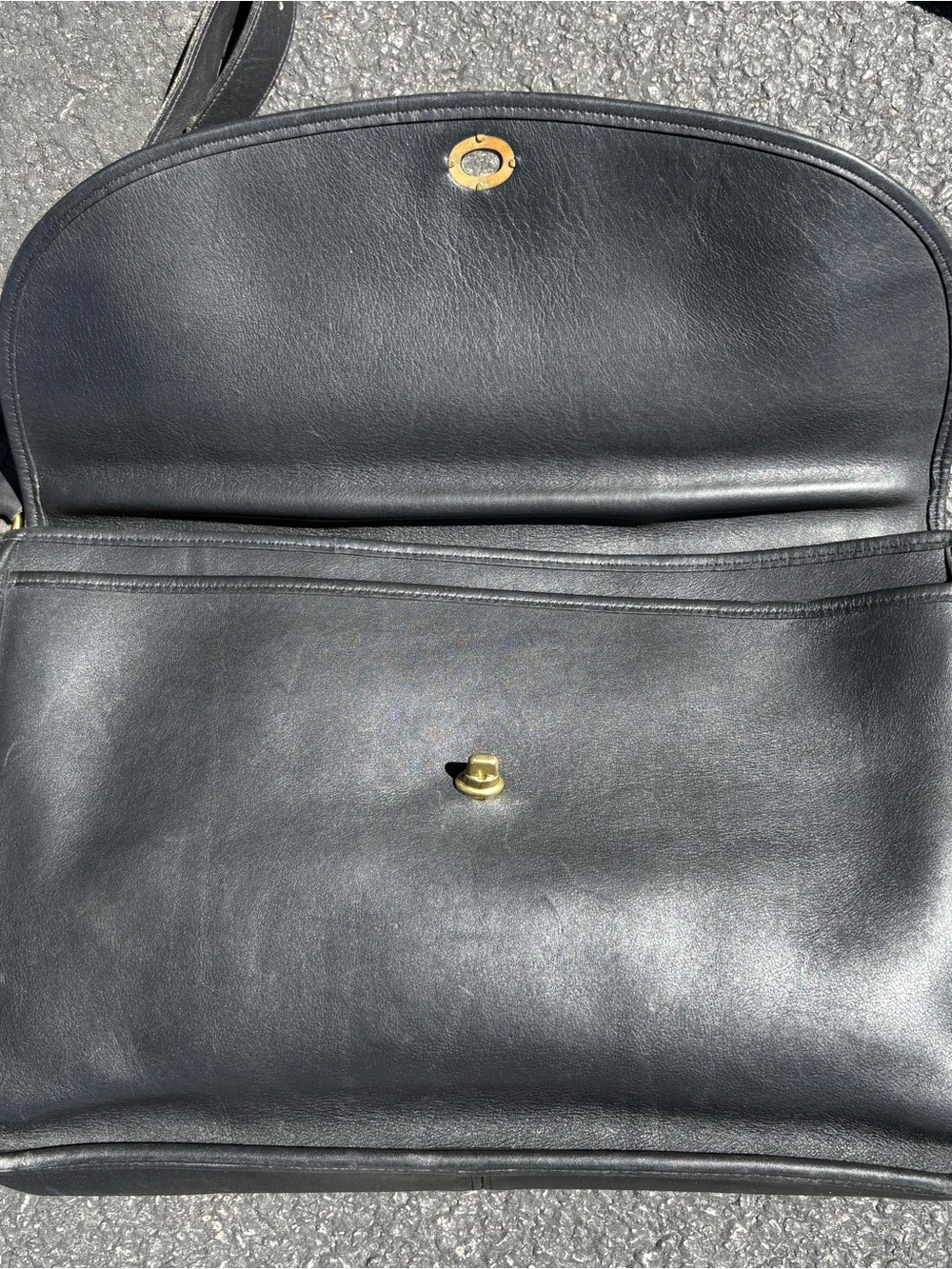 Vintage 90s Coach Lexington Briefcase Black Leather Bag Messenger USA Classic - Picture 9 of 16